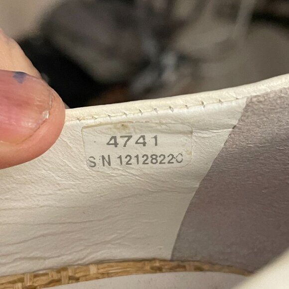 Tory Burch Sally Raffia Straw Pumps Wedge Sole Logo Women's 7.5M Beige - Picture 9 of 10